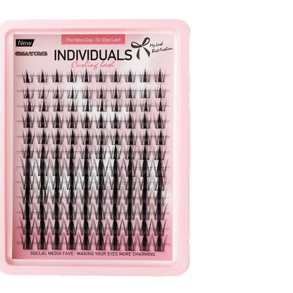 Private Label False Eyelash Extension Kit in DIY Custom Manga Cluster Lashes Set Packaging Wholesale