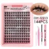 Private Label False Eyelash Extension Kit in DIY Custom Manga Cluster Lashes Set Packaging Wholesale
