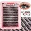 Private Label False Eyelash Extension Kit in DIY Custom Manga Cluster Lashes Set Packaging Wholesale