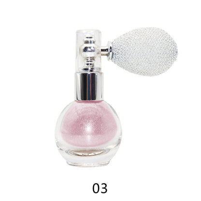 Private Label Glitter Body Highlighter Powder Hot Sale Shimmering Body Bronzer Waterproof Mineral Loose Spray Makeup