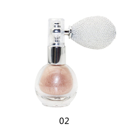 Private Label Glitter Body Highlighter Powder Hot Sale Shimmering Body Bronzer Waterproof Mineral Loose Spray Makeup